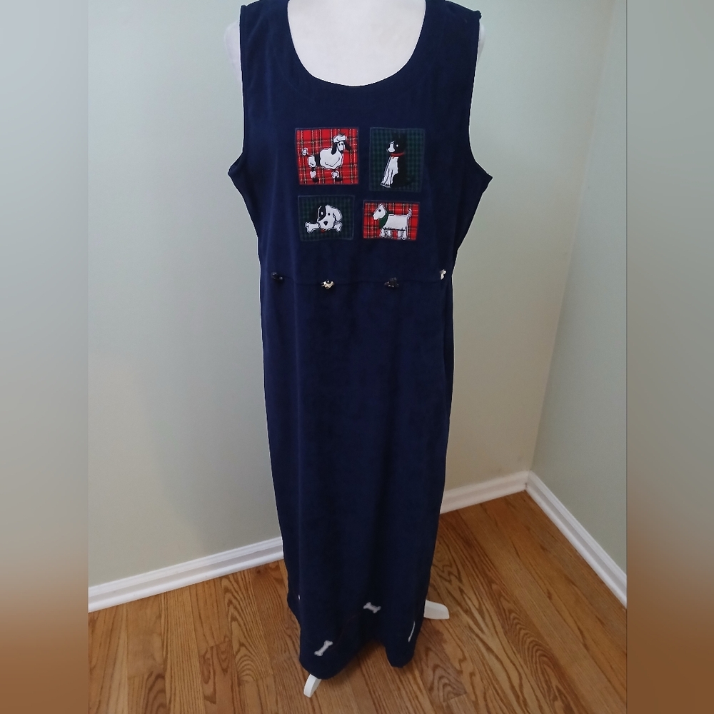 Bobbie Brooks Vintage Puppies Sleeveless Maxi Dress Jumper